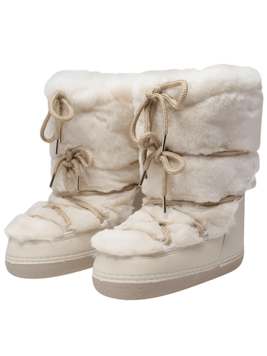 Winter Faux Fur Boots Snow Boots Women Fluffy Fuzzy Furry Faux Fur Boots Middle Calf Platform Pink Black White Furry Boots, Drestiny, Snow Boots, Midi Snow Boots, Platform Boots, Beige, White, Black, Pink, 4, 5, 6, 7, 8, 9, 10, 11, United States, United Kingdom, Australia, shopdrestiny.com